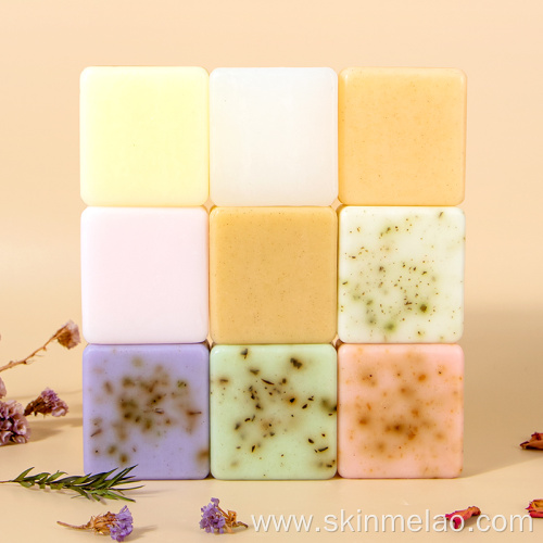 Dried Flower Scrub Soap Gift Box Whitening Organic